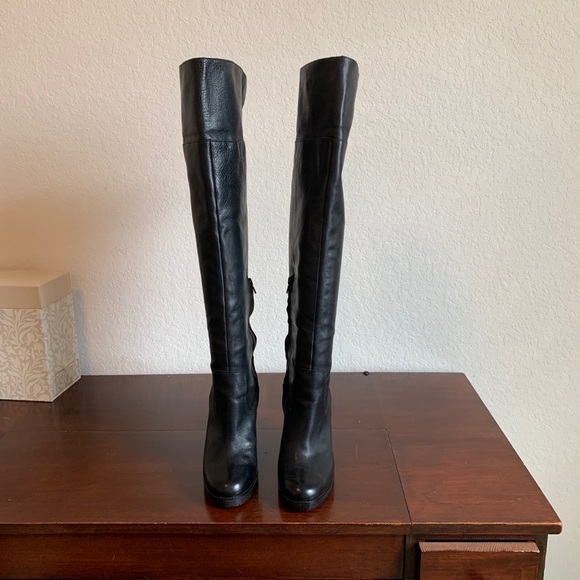 Lauren Ralph Lauren Wilda Leather Boots Size 9.5 - Picture 4 of 12